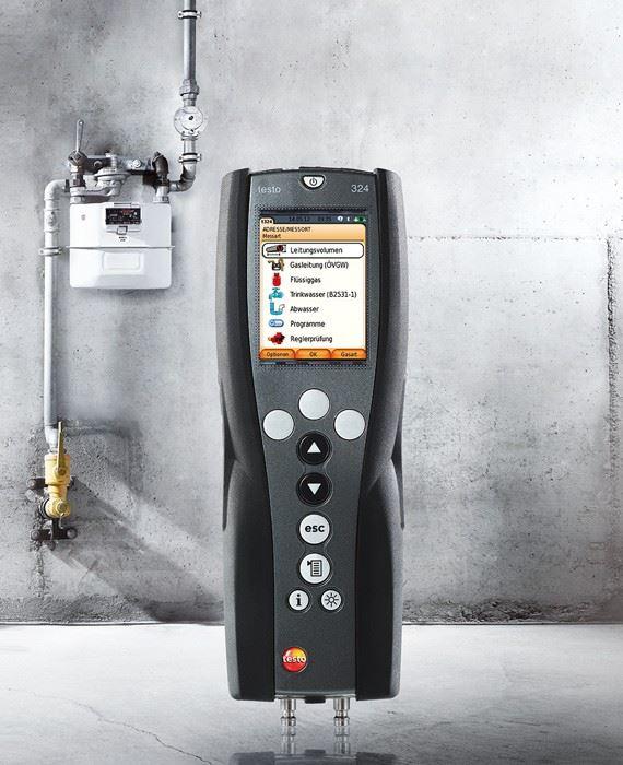 Gasleitungsüberprüfung mit Messgerät