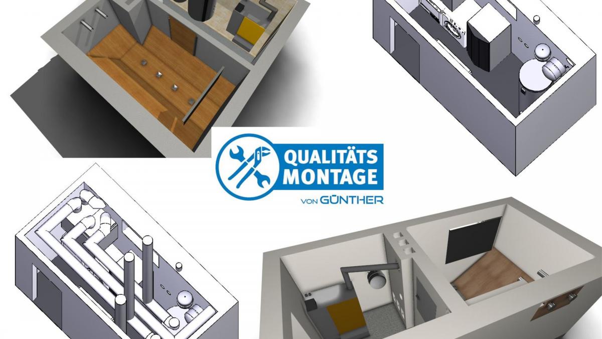 3 dimensionale Planung des Technikraumes